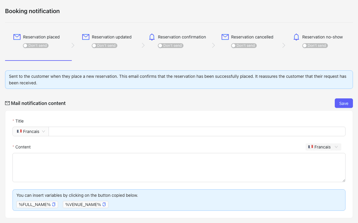 ✨ Booking Notification System